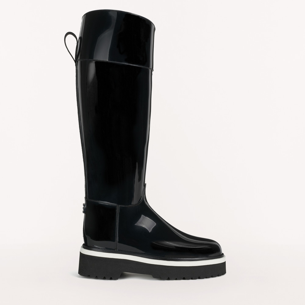 Women's Furla Rainbow Boots Black | 30275JQHU