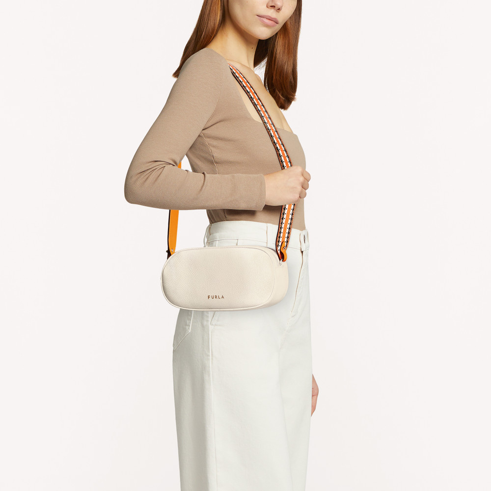 Women's Furla Real S Crossbody Bags Beige | 18047DJOV