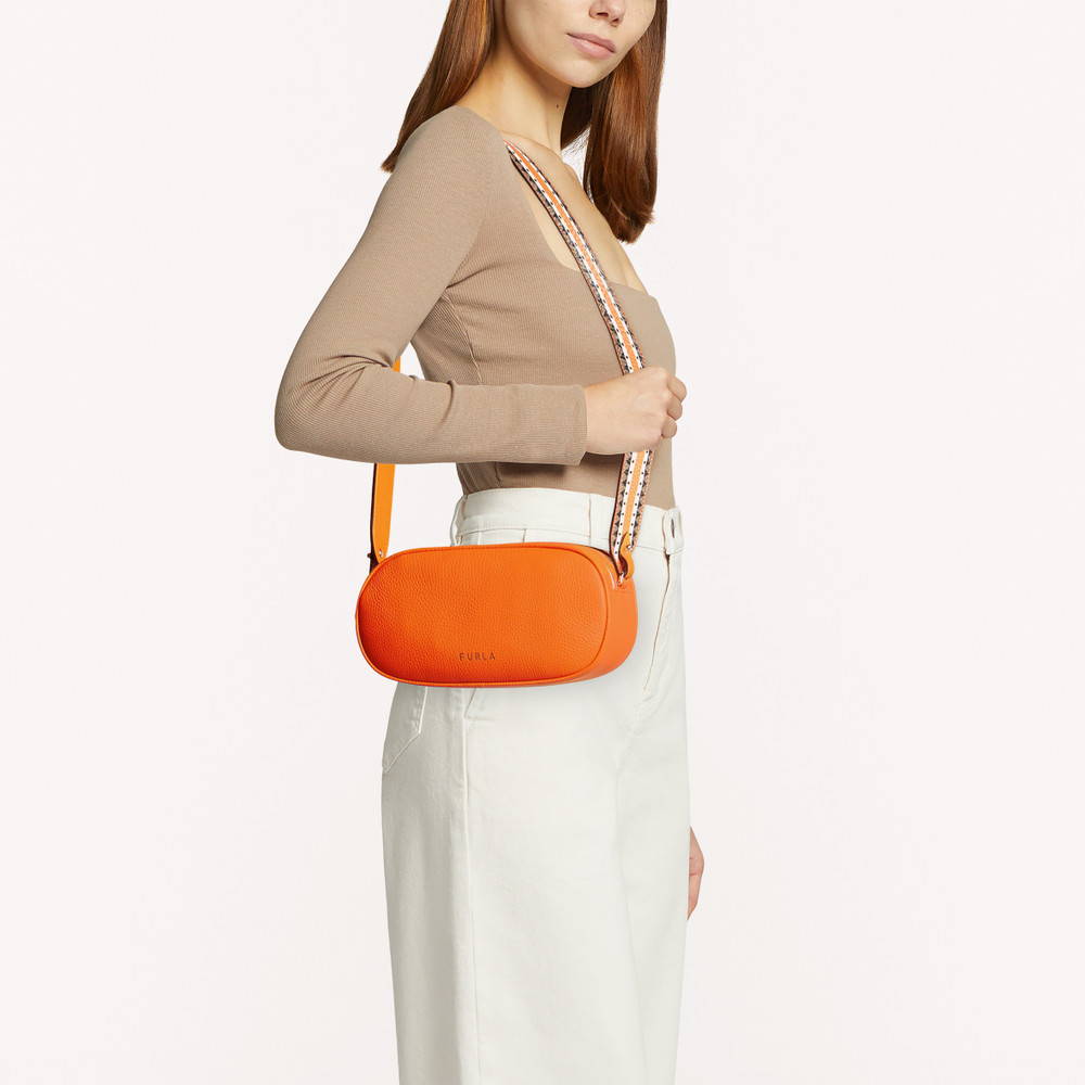 Women's Furla Real S Crossbody Bags Orange | 54270CWHR