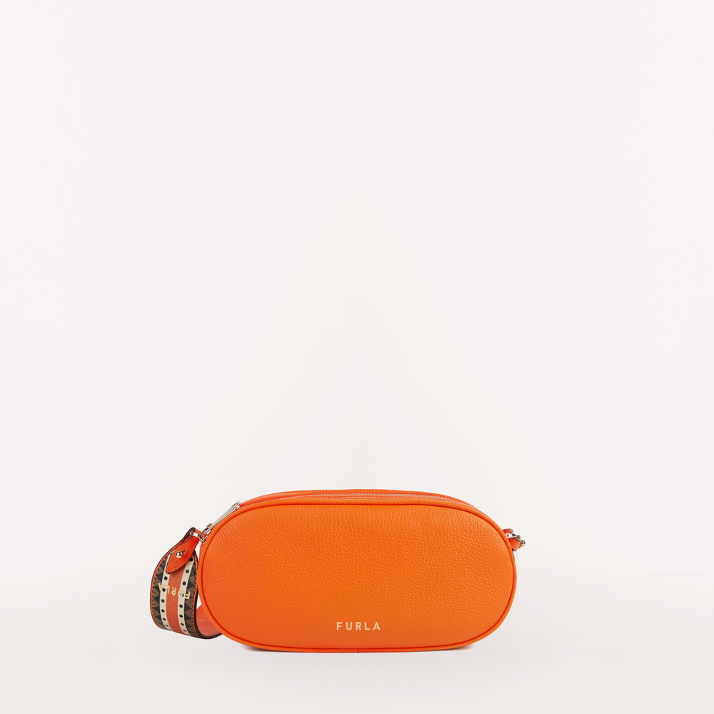 Women\'s Furla Real S Crossbody Bags Orange | 54270CWHR