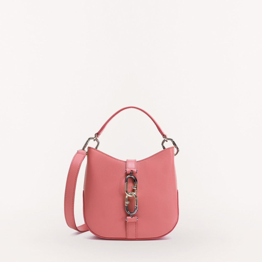 Women\'s Furla Sirena Hobo Bags Pink | 05983EFKZ