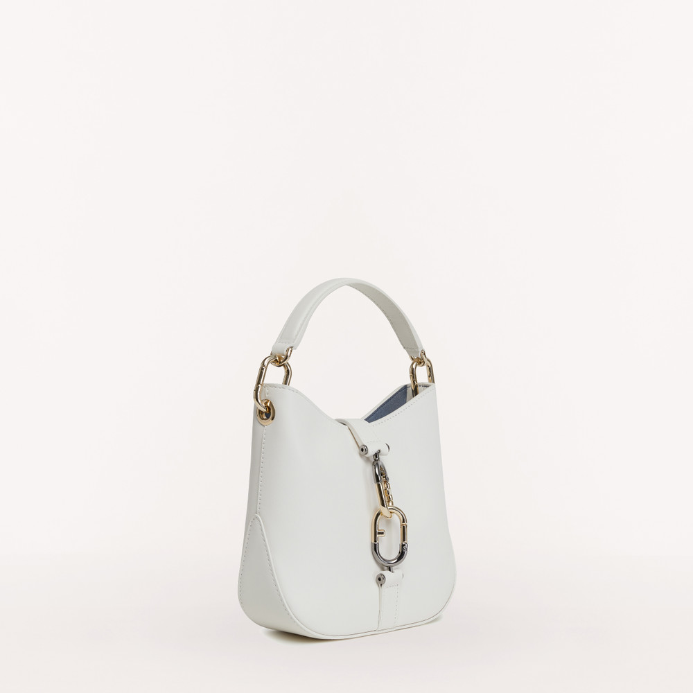 Women's Furla Sirena Hobo Bags White | 70958CAVB