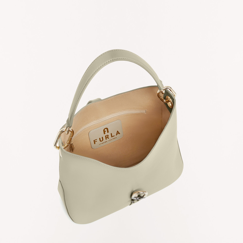 Women's Furla Sirena M Hobo Bags Beige | 97328GFOS