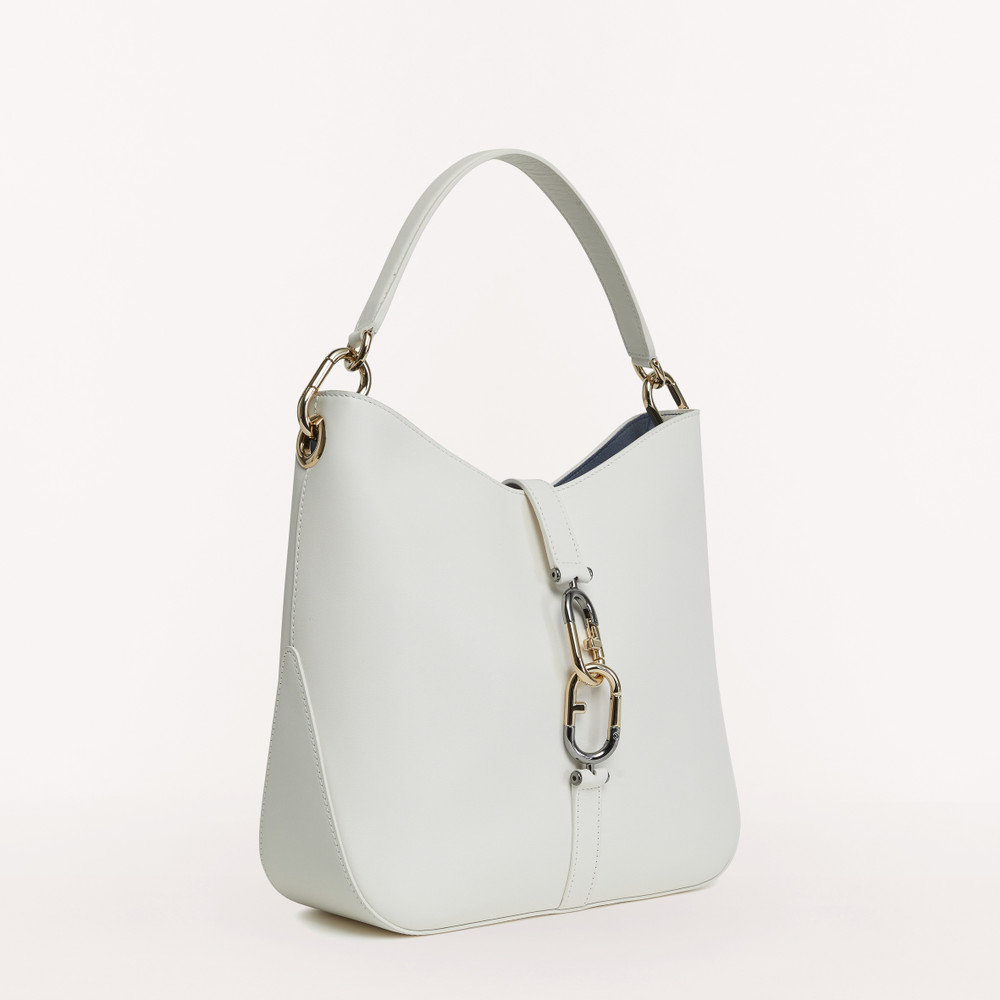 Women's Furla Sirena M Hobo Bags White | 75046AUQV