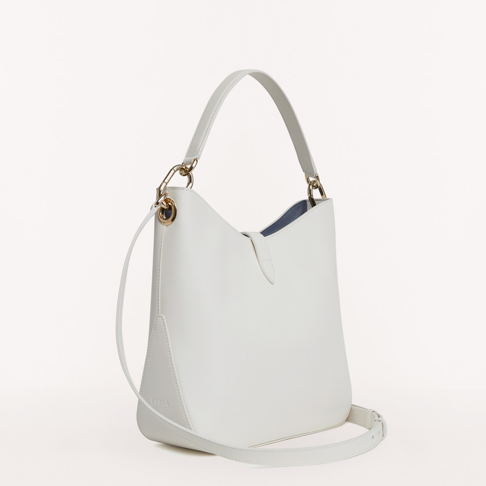 Women's Furla Sirena M Hobo Bags White | 75046AUQV