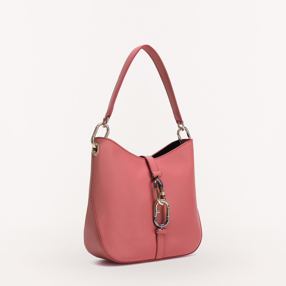 Women's Furla Sirena S Hobo Bags Pink | 94758HIRW