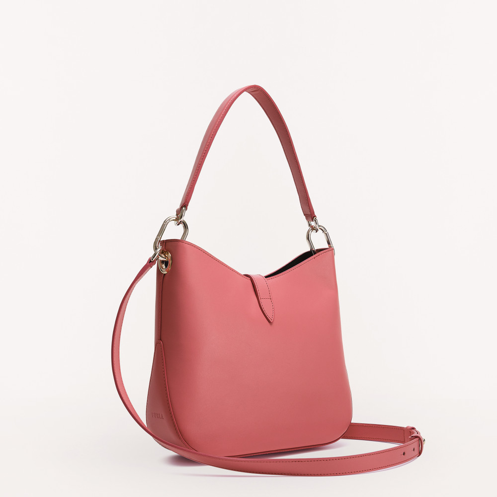 Women's Furla Sirena S Hobo Bags Pink | 94758HIRW