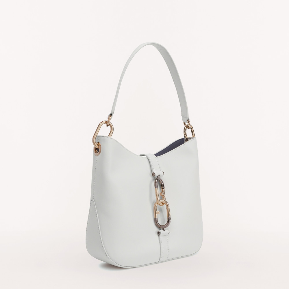 Women's Furla Sirena S Hobo Bags White | 10523EXCU