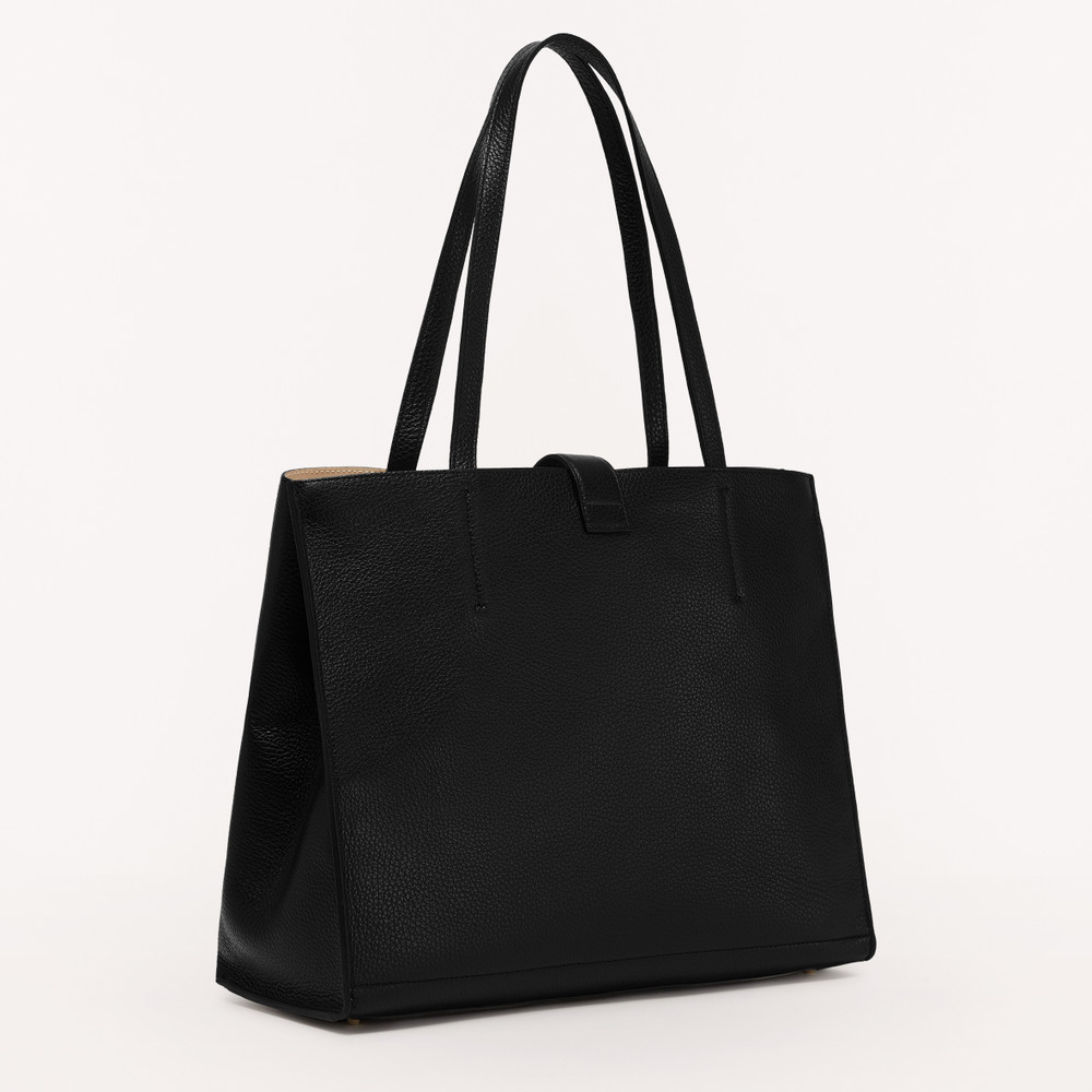 Women's Furla Sofia L Tote Bags Black | 21943DCFI