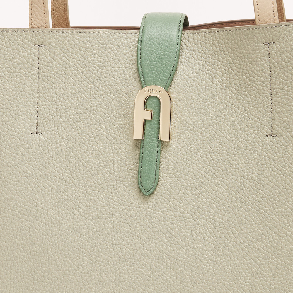 Women's Furla Sofia L Tote Bags Olive | 34501PLEK