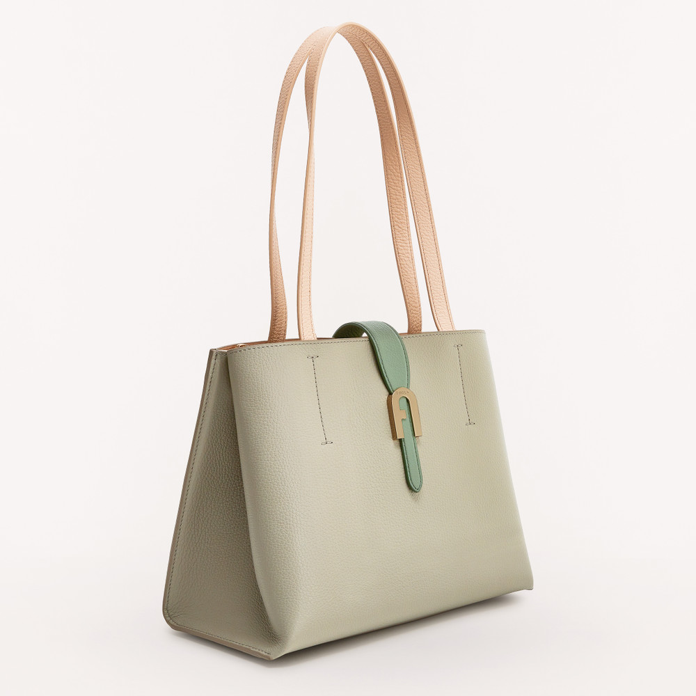 Women's Furla Sofia M Tote Bags Olive | 59604TAXI