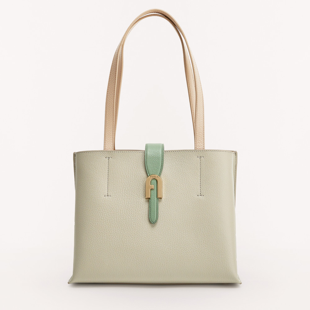 Women\'s Furla Sofia M Tote Bags Olive | 59604TAXI