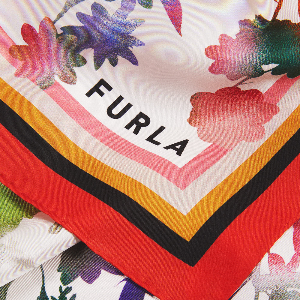 Women's Furla Tortona Scarves White | 96231YNAS