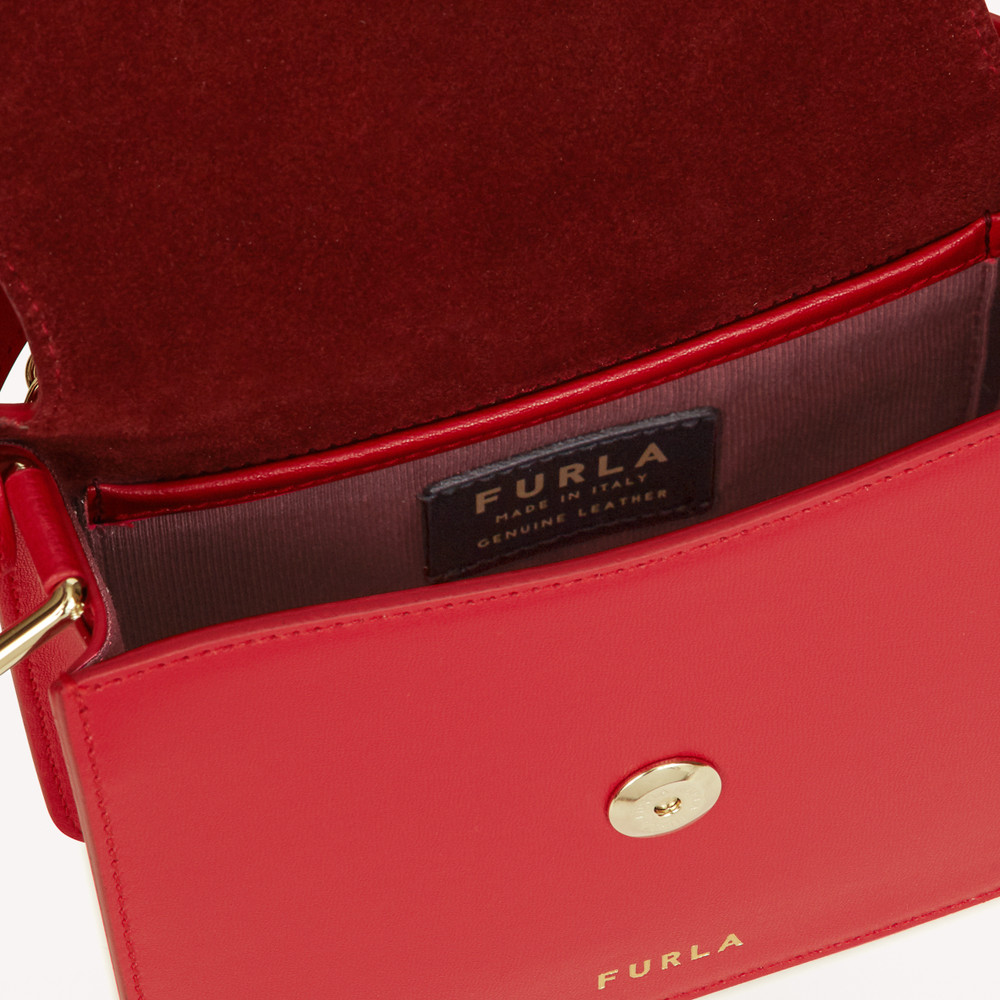 Women's Furla Tuberosa Crossbody Bags Red | 02781DVAH