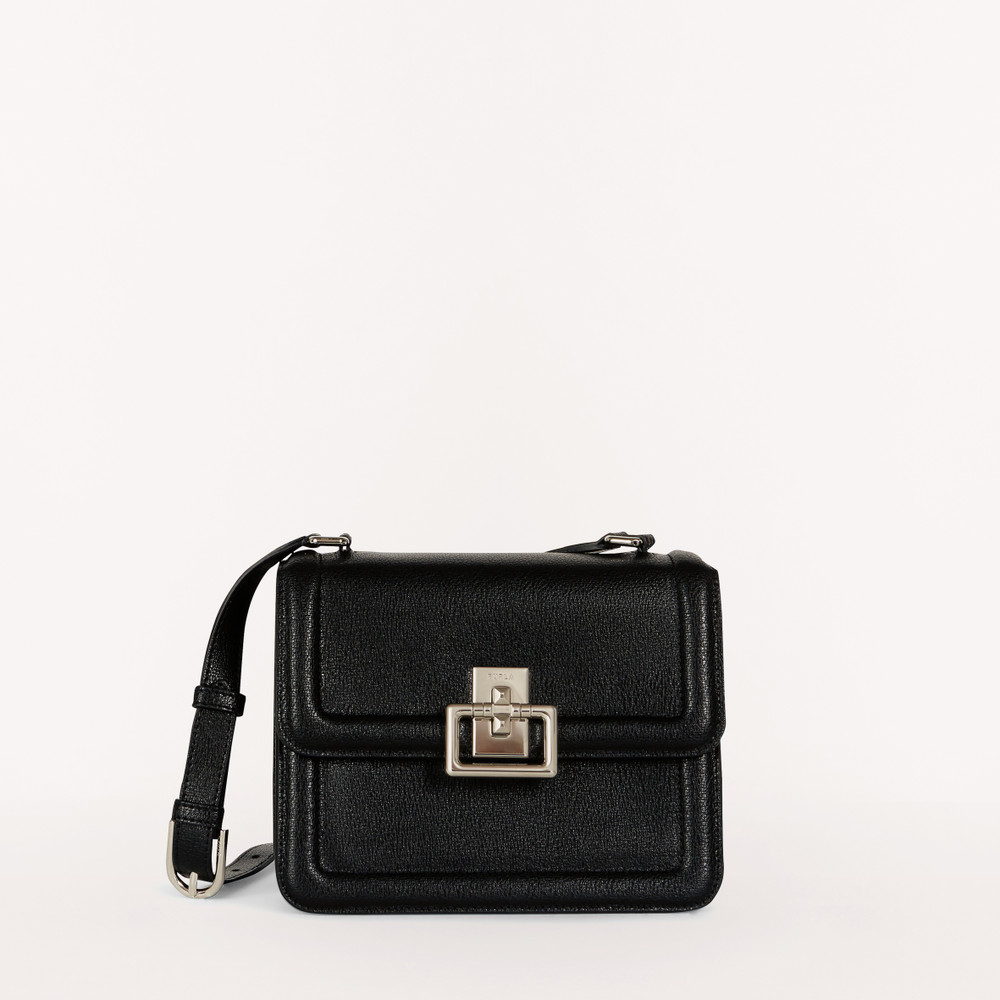 Women\'s Furla Villa S Crossbody Bags Black | 02487IEDX