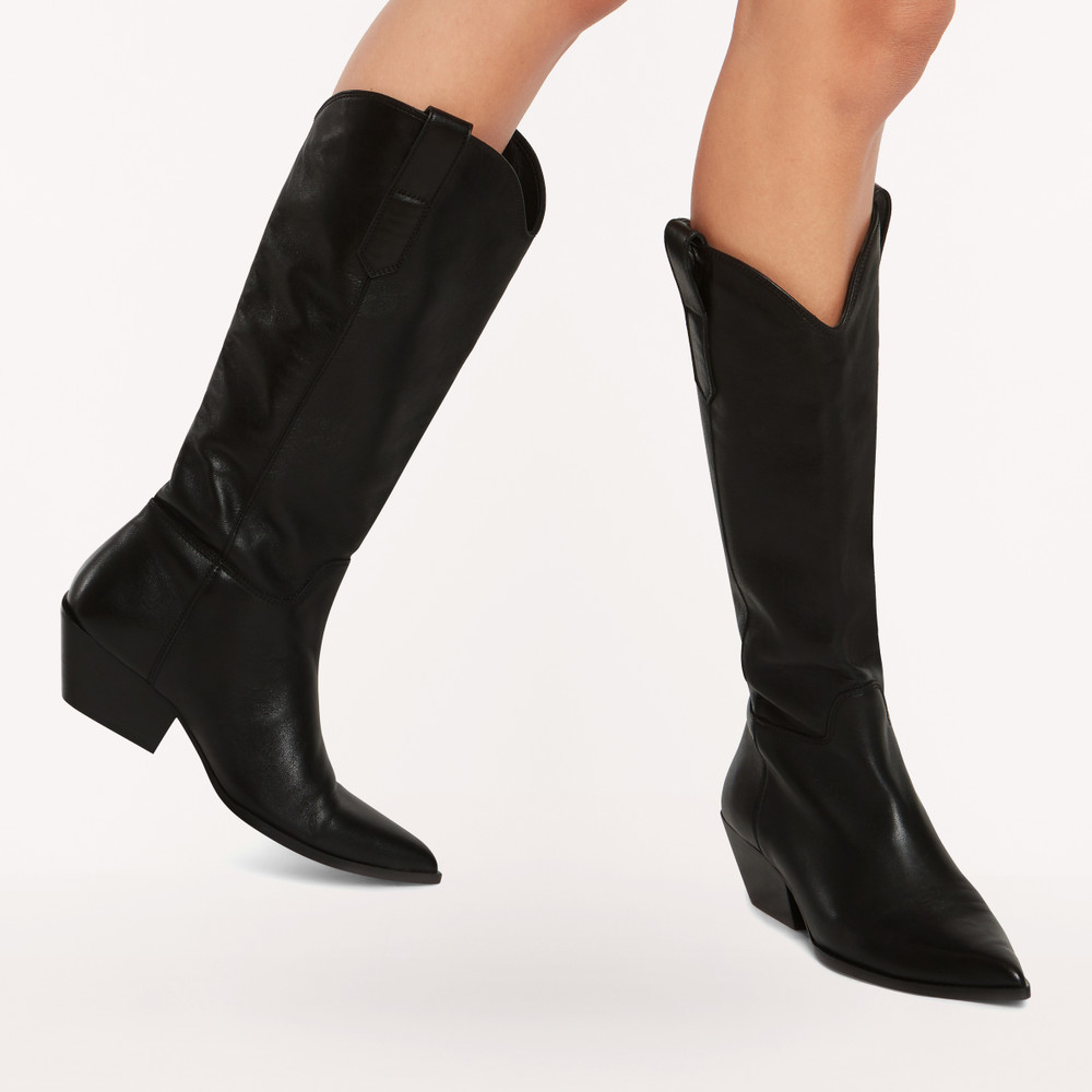 Women's Furla West Boots Black | 96107ICHD